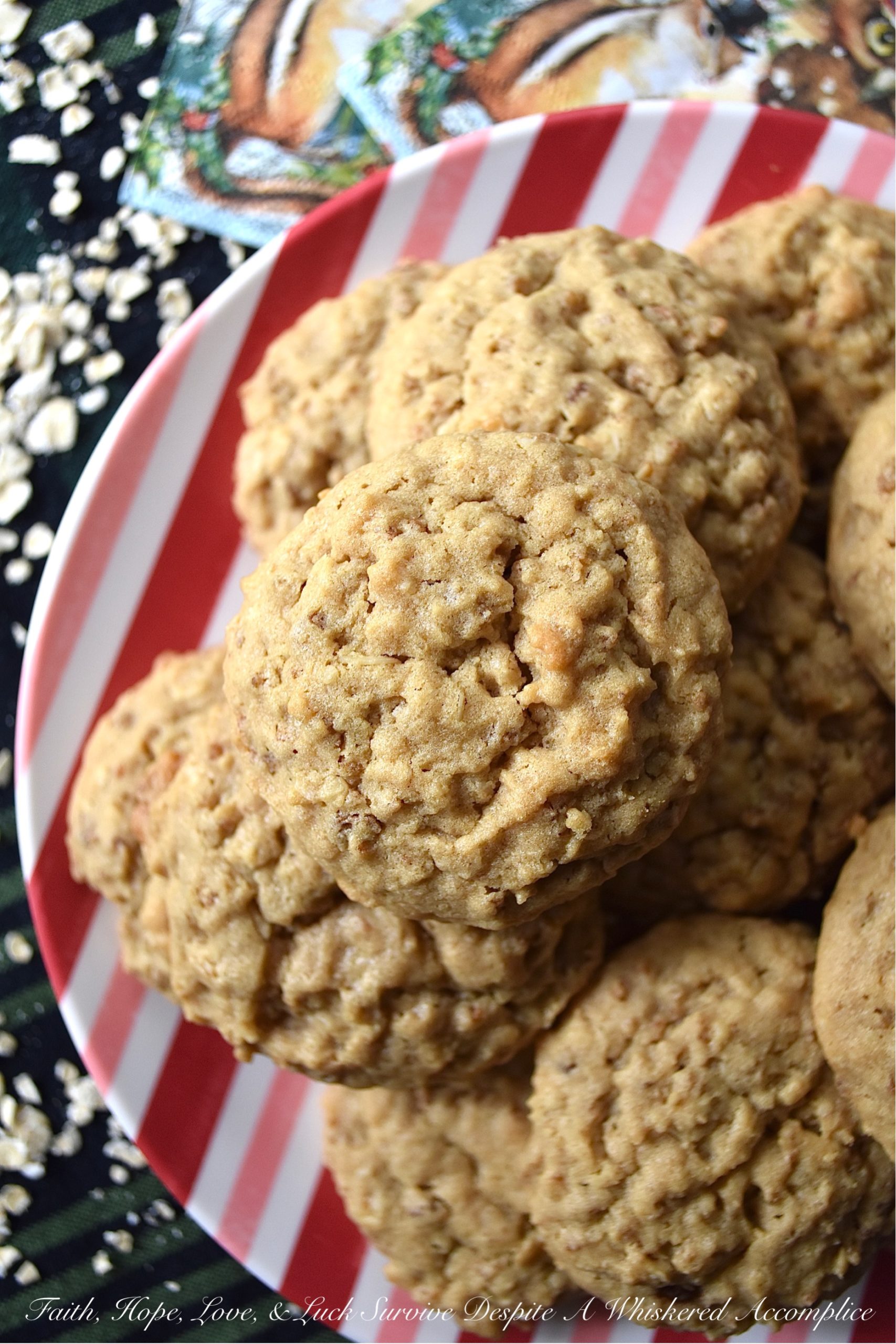 Peanut Butter Oatmeal Cookies with Grape Nuts