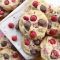 Nutty M&M Peanut Butter Cup Valentine Cookies - Unfortunately, Valentine's Day only comes around once a year. That means, that this may be your only chance, to enjoy these nutty peanut butter cup cookies chock-full of festive holiday M&M's. So, if you love festive holiday-themed cookies, make sure to share a few of these sweet, over-loaded with goodness, irresistible M&M cookies with your special Valentine.
