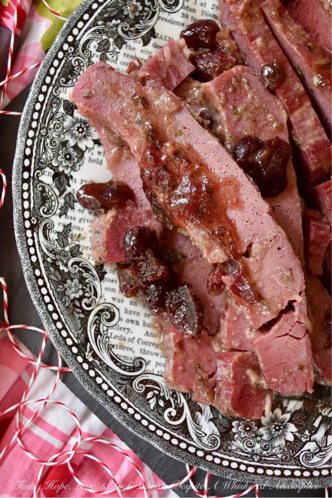 Cranberry Holiday Corned Beef Brisket - Corned beef brisket generally makes an appearance each March when St. Patrick's Day comes around. However, with this cranberry version, you can make corned beef brisket a part of any holiday you choose. It's sweet, salty, and has just a little bit of a horseradish kick to it. Honestly, I think this may just become your new favorite way to enjoy corned beef. Try it for yourself and see if I'm right.