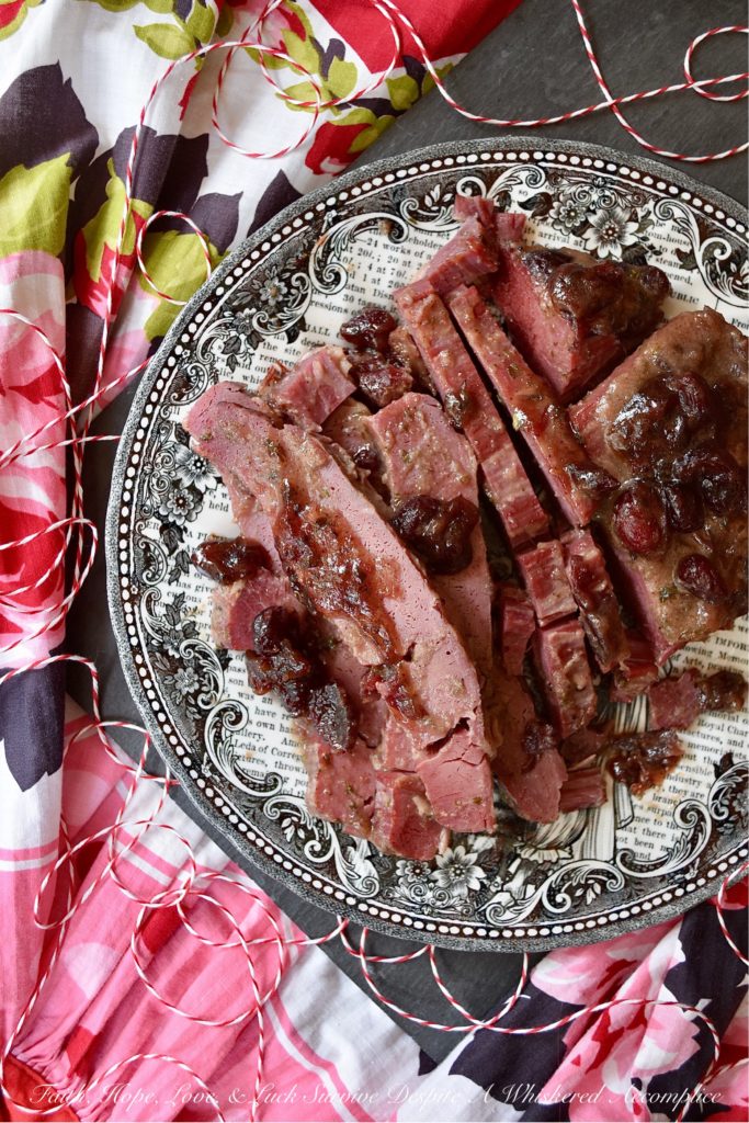 Cranberry Holiday Corned Beef Brisket - Corned beef brisket generally makes an appearance each March when St. Patrick's Day comes around. However, with this cranberry version, you can make corned beef brisket a part of any holiday you choose. It's sweet, salty, and has just a little bit of a horseradish kick to it. Honestly, I think this may just become your new favorite way to enjoy corned beef. Try it for yourself and see if I'm right.