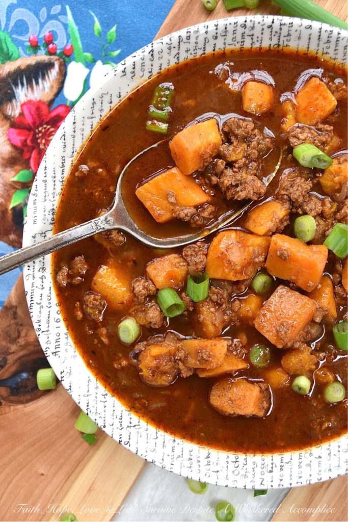 Turkey, Stout, & Sweet Potato Cincinnati Chili - Thanks to cinnamon, cumin, nutmeg, chili powder, and a little pinch of allspice and ground cloves, Cincinnati chili is absolutely exploding with flavor. And, with the addition of a little bit of unsweetened cocoa powder and a bottle or can of stout beer, this ground turkey and sweet potato version of this well-known chili is even more flavorful.