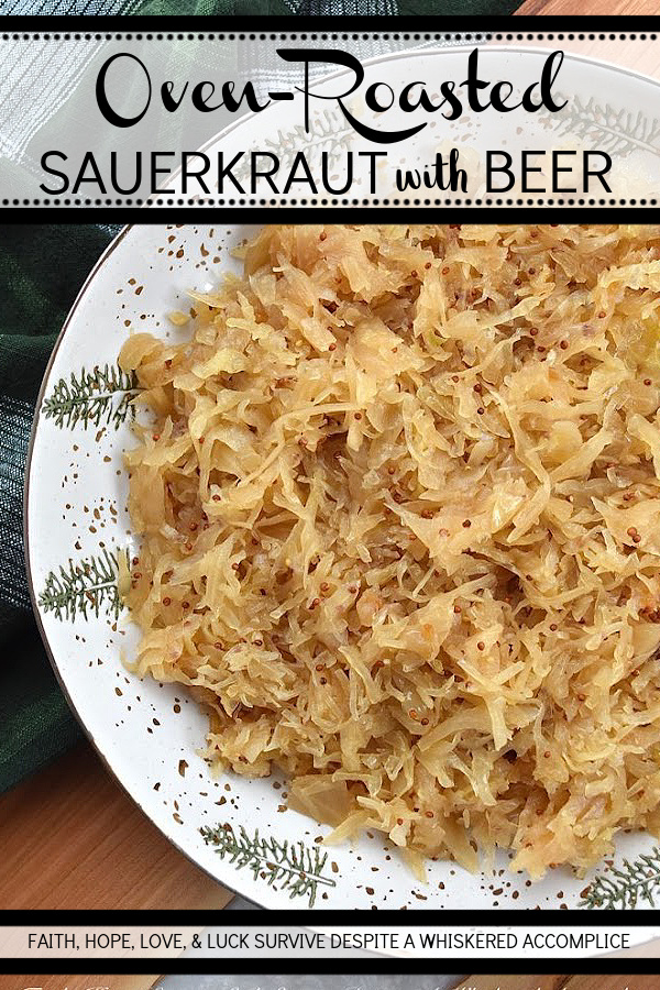 Oven-Roasted Sauerkraut with Beer - When it comes to a great football menu, you can never go wrong with sauerkraut. Either by itself as a side dish, or used as a condiment on your favorite hot dogs or brats, sauerkraut is always a delicious game day addition. This oven-roasted sauerkraut with beer, using only five simple ingredients, is guaranteed to be a winning touchdown recipe at your next game-day gathering.