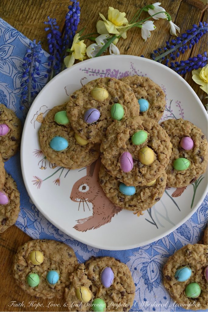 Chewy Peanut Butter Crunchy Bird's Nest Cookies - If you like your cookies to be both chewy and crunchy at the same time, then this peanut butter cookie recipe is going to become your new best friend. Not only are these cookies topped with everyone's favorite candy, Peanut M&M's, but they're also packed with peanut butter flavor. Your biggest issue with these cookies will be finishing them before they crumble in your hands because these cookies are super-delicate. But you know what? A few crumbles are so worth it.