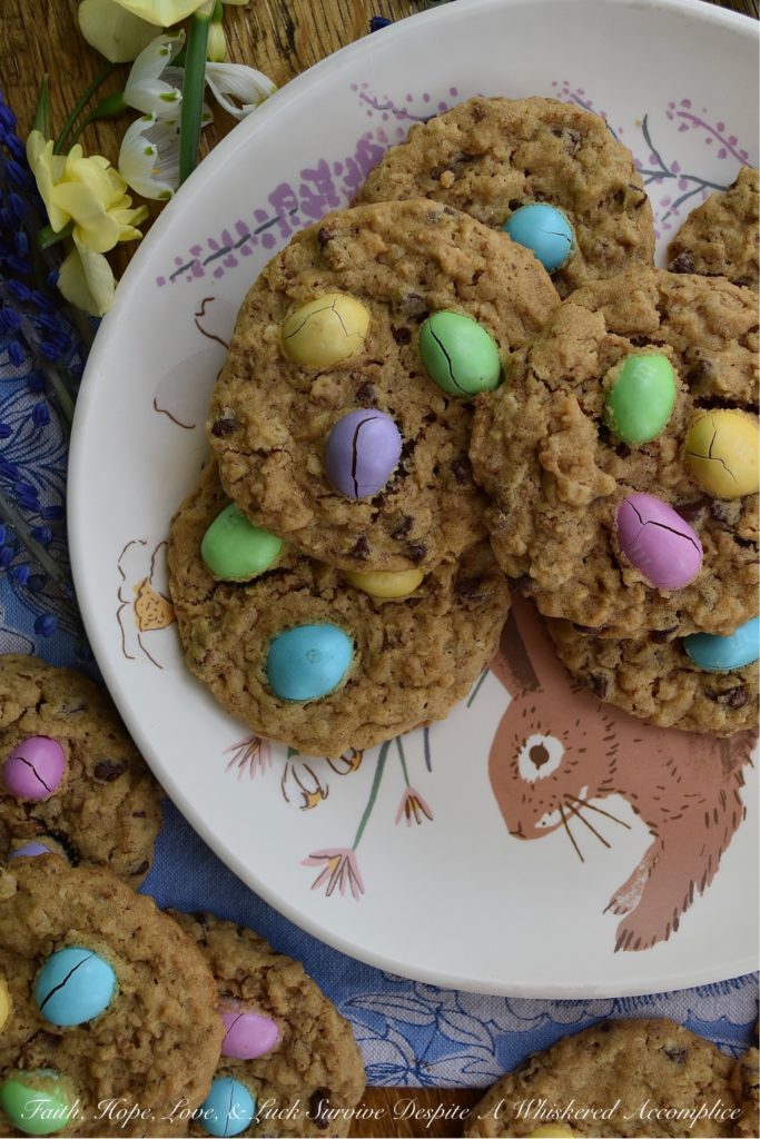 Chewy Peanut Butter Crunchy Bird's Nest Cookies - If you like your cookies to be both chewy and crunchy at the same time, then this peanut butter cookie recipe is going to become your new best friend. Not only are these cookies topped with everyone's favorite candy, Peanut M&M's, but they're also packed with peanut butter flavor. Your biggest issue with these cookies will be finishing them before they crumble in your hands because these cookies are super-delicate. But you know what? A few crumbles are so worth it.