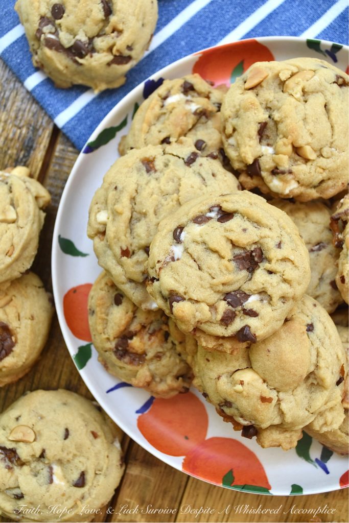 Goo Goo Cluster Chocolate Chip Cookies - You really can't beat a great chocolate chip cookie. However, if you add a few finely chopped Goo Goo Cluster candy bars to your cookie batter in addition to miniature chocolate chips and cocktail peanuts, your chocolate chip cookies will disappear practically as soon as you remove them from the oven. These chocolate-loaded, peanut and marshmallow cookies are definitely swoon-worthy.