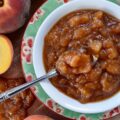 Brown Sugar Balsamic Summer Peach Sauce - Fresh summer peaches are the perfect excuse to whip up a batch of this deliciously sweet peach sauce made using brown sugar and balsamic vinegar. There are so many ways to enjoy this tasty peach sauce, that you'll probably want to give them all a try. It can be spread on top of toasted buttered bread or used as a sauce to spoon over cupcakes, pound cake, or ice cream. The possibilities are pretty much endless.