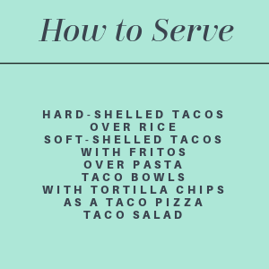 One-Skillet Green Chile Ground Turkey Taco Meat - Taco meat is one of the most versatile recipes you can make on a busy weeknight. It can be used to make hard or soft tacos, served over rice, used to make taco bowls, or even served on top of crispy tortilla chips. And with this healthy ground turkey one-skillet taco meat recipe, made using canned tomatoes and green chiles, you won't be stuck having to clean a lot of dishes afterward. Lots of homemade flavor with very little effort involved.