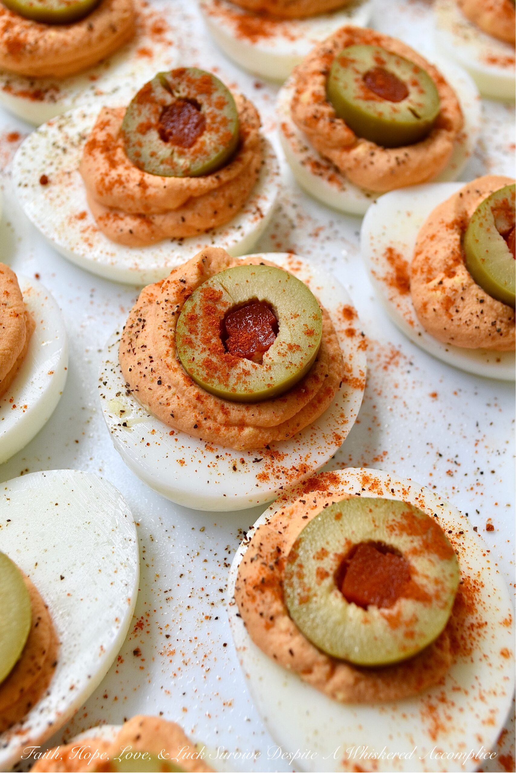 Pimento & Spanish Queen Olive Deviled Eggs