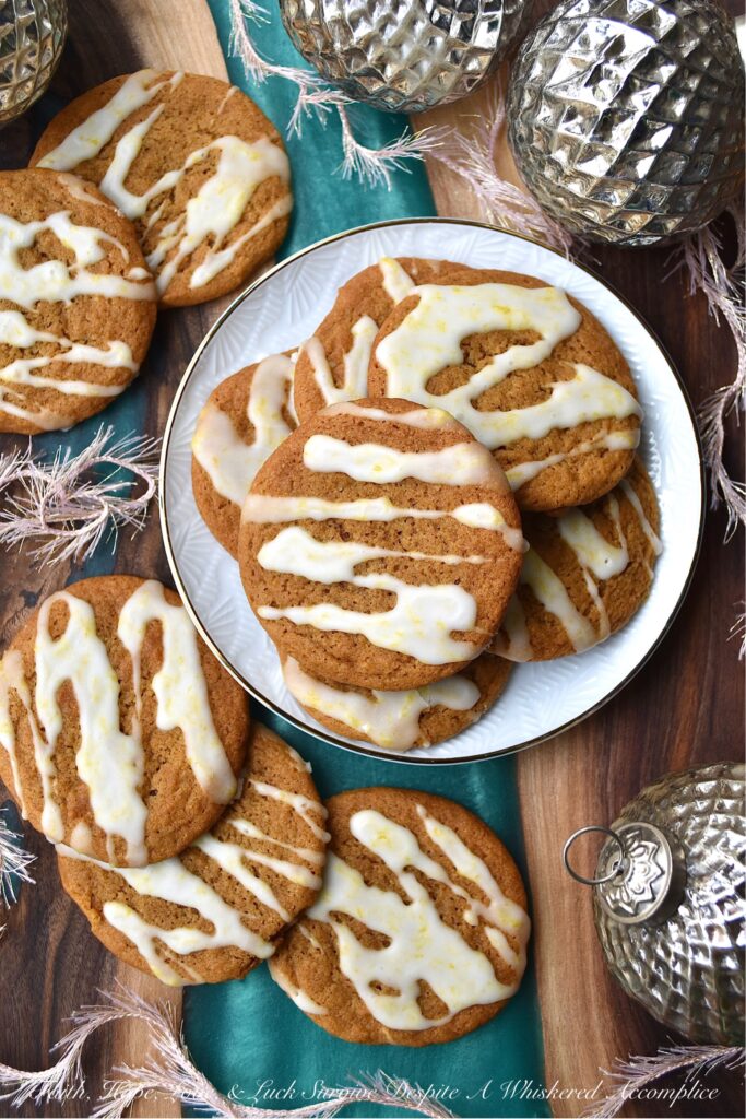 Lemon Iced Gingerbread Cookies - These lemon iced gingerbread cookies are a cookie lover’s dream come true because they’ve got pretty much everything going for them. They’re soft, chewy, sweet, salty, and have a lovely spicy ginger kick. And, once they’re topped with a fresh lemon zest and juice-infused icing, they’re just as gorgeous as they are sweet and citrusy.