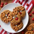 Reindeer Molasses Spice Cookies - These molasses spice cookies are the perfect sweet treat to leave out for Santa this Christmas Eve. And, with the addition of mini pretzel antlers, candy eyeballs, and chocolate M&M's noses, these easy-to-decorate sweet spice-filled molasses reindeer cookies will definitely ensure that you make Santa's Nice List this holiday season.