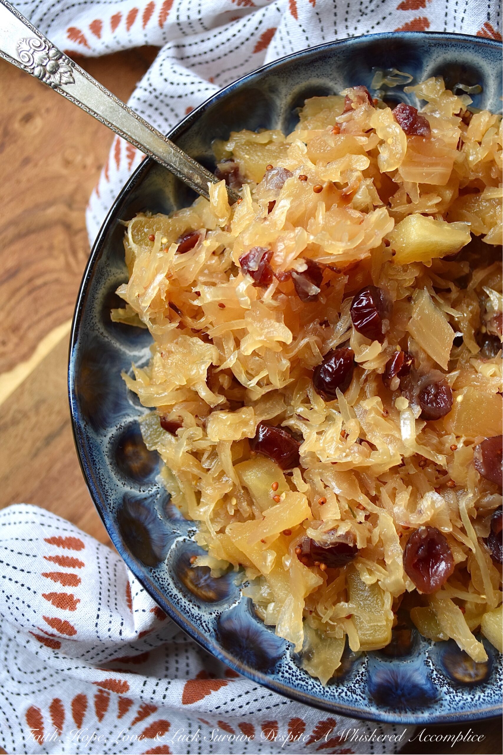 Apple & Cranberry Oven-Roasted Sauerkraut