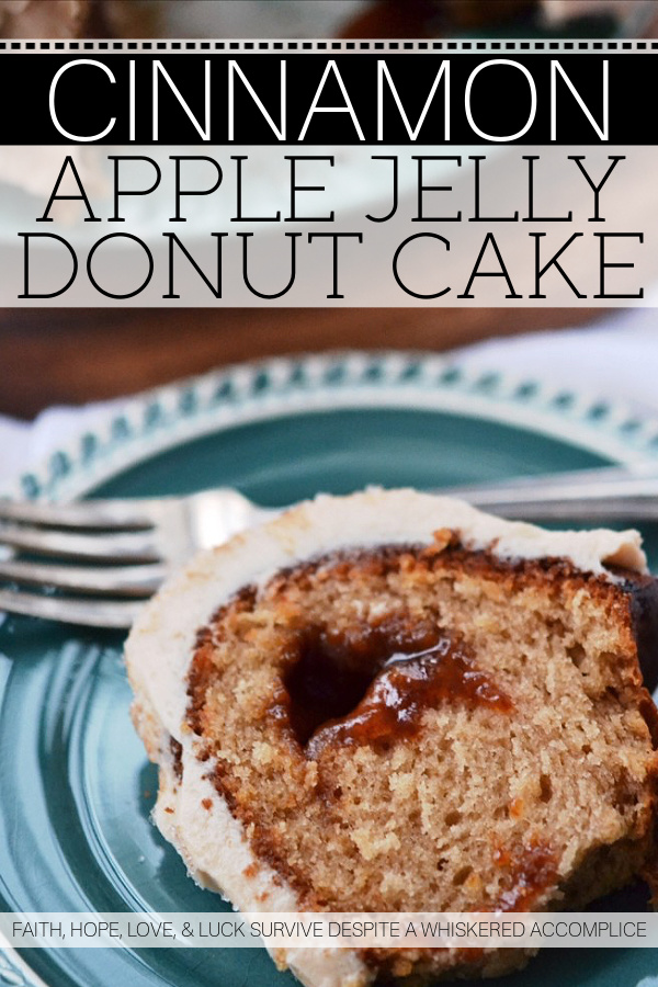 Cinnamon Apple Jelly Donut Cake - Cake or donuts? With this apple jelly-filled cinnamon cake, you won't have to choose between the two. And thanks to this cake's cream cheese frosting, this amazingly delicious donut-shaped cake is just as gorgeous as it is sweet and cinnamony.