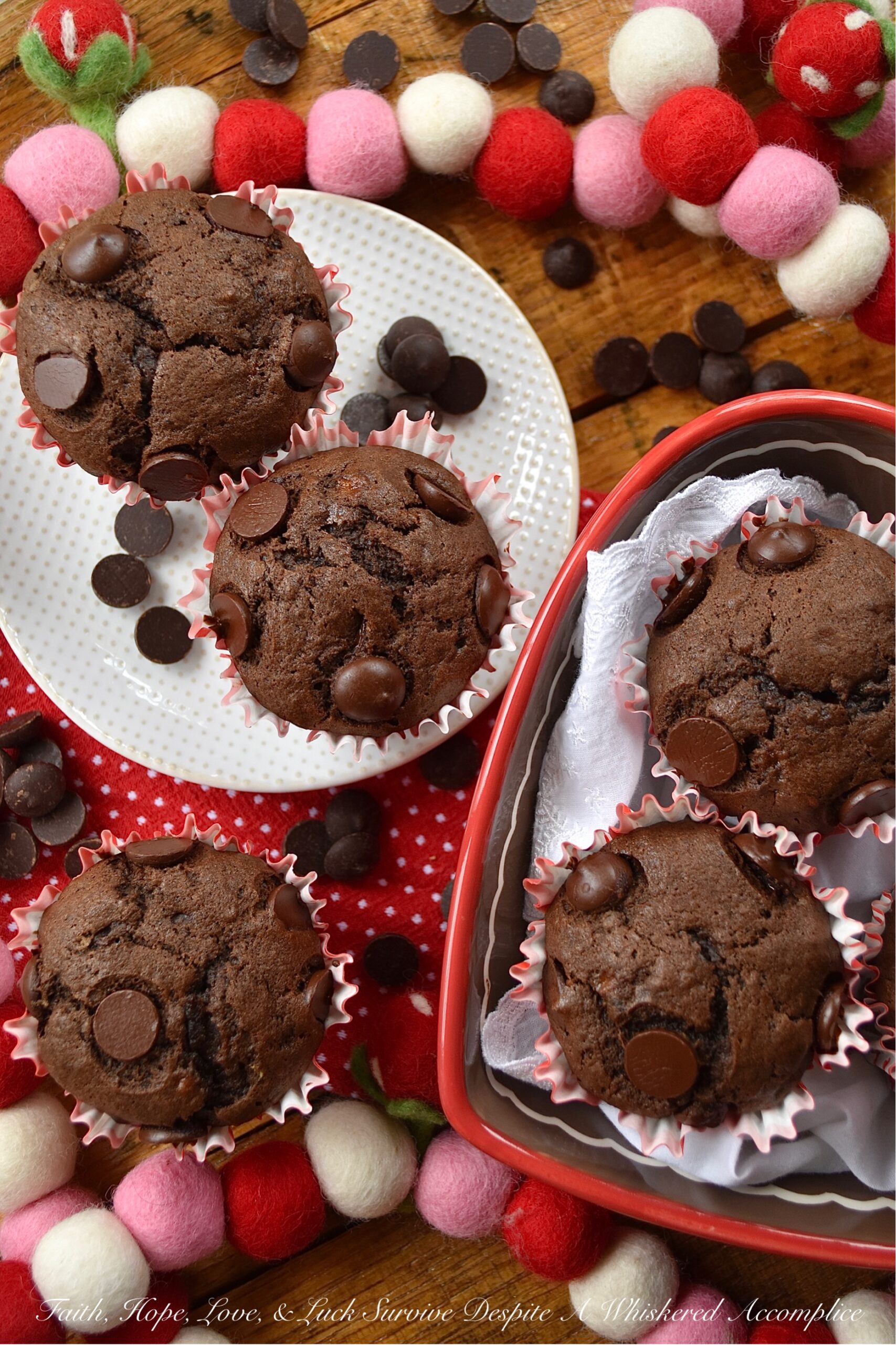 Small-Batch Double Chocolate Banana Muffins