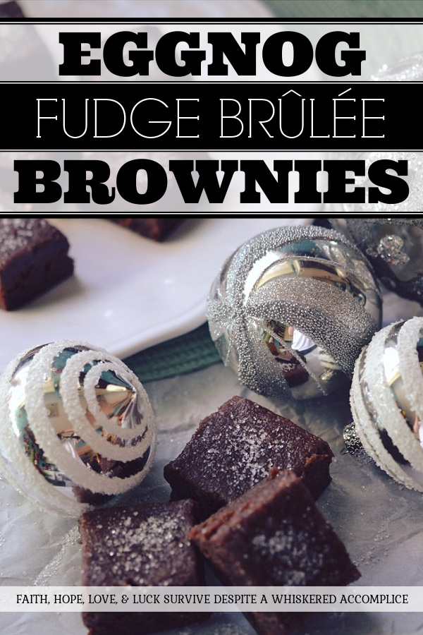 Eggnog Fudge Brûlée Brownies - If you're a true fan of all things egg nog, these fudge brûlée brownies are sure to make you swoon. They're creamy, rich, decadent, and super-chocolatey. Plus, they have just the right amount of egg nog flavoring to keep you coming back for more.