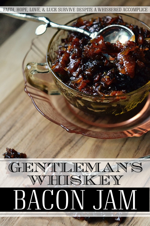 Gentleman's Whiskey Bacon Jam - You can slather this smoky bacon jam, made with whiskey, maple syrup, and brown sugar, on pretty much anything. Sadly, it lasts only a week in the fridge, so I suggest freezing small amounts of it to thaw out for a quick snack spread onto crackers or freshly-baked bread.
