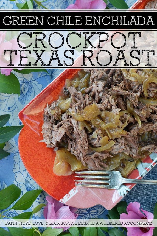 Green Chile Enchilada Crockpot Texas Roast - It's amazing how much flavor a can of green chile enchilada sauce can add to a dish. This Tex-Mex-inspired pulled beef roast is tender, slightly spicy, juicy, and delicious whether it's served over mashed potatoes or rice. If you're a huge taco fan, this shredded beef can also be used to make the most amazing soft tacos.