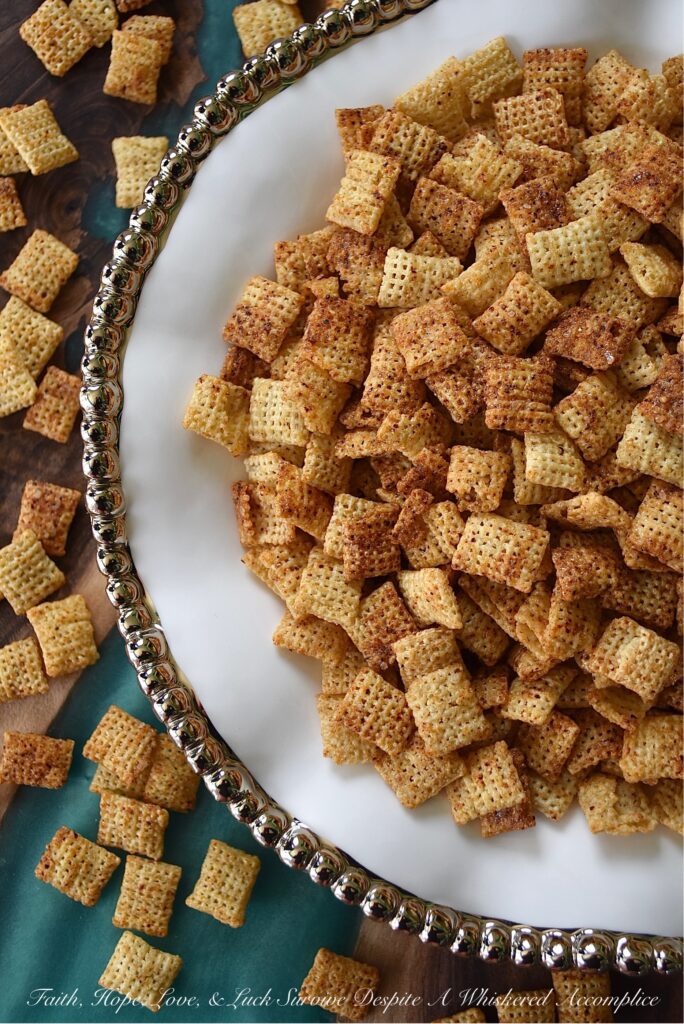 Gluten-Free Sweet & Salty Baked Spicy Rice Chex - It's not always easy to find a crispy gluten-free snack to enjoy when you're in a snacky mood. With this Sweet & Salty Baked Spicy Rice Chex recipe, that won't be a problem. This is an addictive snack that has it all. It's just a bit salty, it's a touch sweet, it has a hint of spiciness, and it also has an irresistible crunch that will keep you coming back for more.