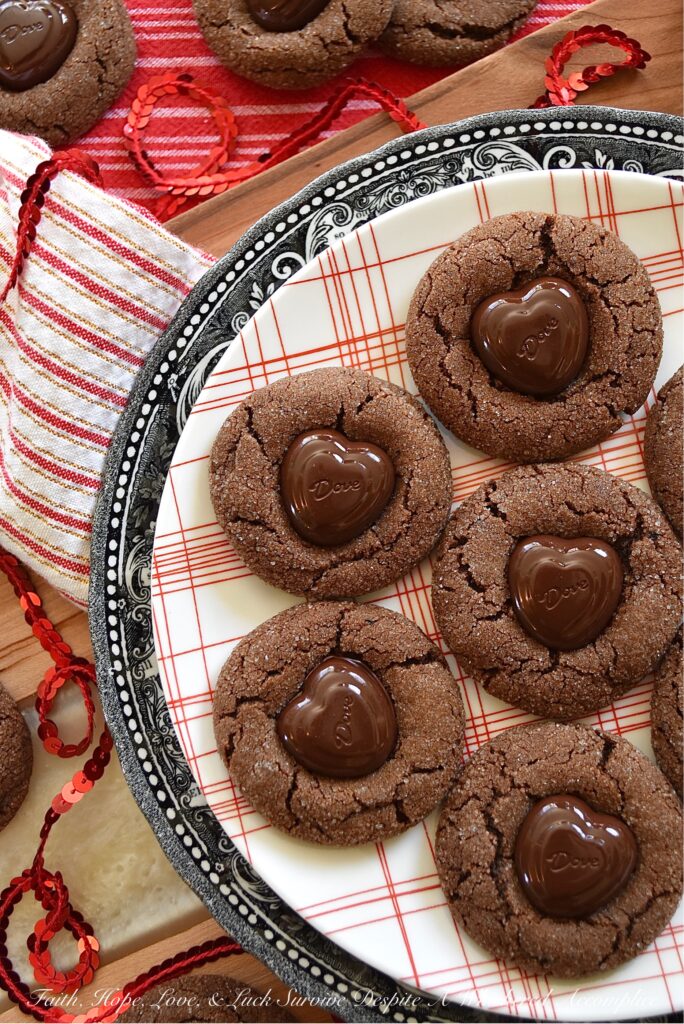 Heart-Melting Chocolate Espresso Cookies - If you're looking for a chocolate cookie that will truly melt your heart this Valentine's Day, then you're really going to fall in love with these Heart-Melting Chocolate Espresso Cookies. They're chocolaty, crunchy, and sweet, with a lovely espresso flavor. And for the finishing touch, each cookie is topped with a heart-shaped chocolate that literally melts into it. How can your heart not totally melt over these cookies?