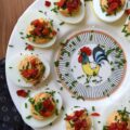 Sweet Pimento Deviled Eggs - Liven up traditional deviled eggs with the addition of chives and diced pimentos. A little bit of granulated sugar and balsamic vinegar also helps to add sweetness and flavor. For sure, these colorful and sweet deviled eggs with pimento, are bound to be a huge hit at your next holiday, barbecue, picnic, or cookout gathering.