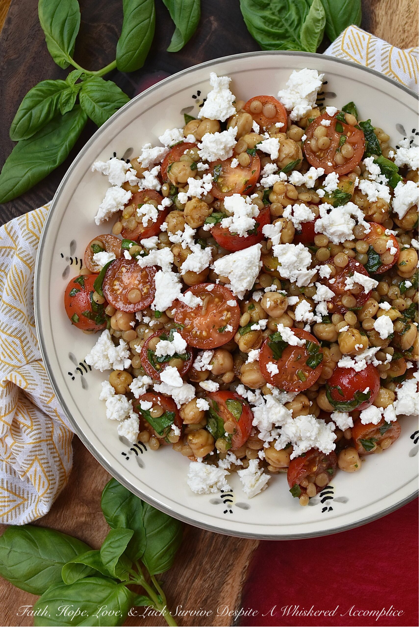 Pearl Couscous & Chickpea Salad with Basil