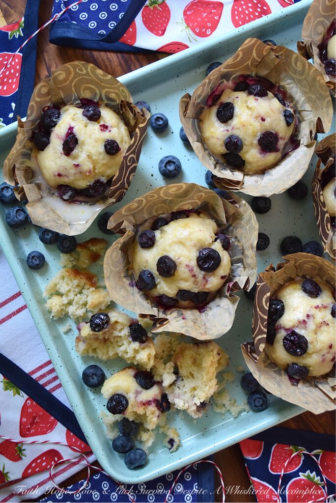 Blueberry-Topped Lemon Ricotta Muffins - These luscious lemon ricotta muffins are everything you could ever desire a muffin to be. Lemony, rich, tender, studded with fresh blueberries, and dripping in a sweet lemon glaze. Plus, they’re a muffin recipe you won’t even have to drag the mixer out for. Does it get any better?