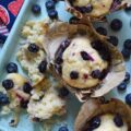 Blueberry-Topped Lemon Ricotta Muffins - These luscious lemon ricotta muffins are everything you could ever desire a muffin to be. Lemony, rich, tender, studded with fresh blueberries, and dripping in a sweet lemon glaze. Plus, they’re a muffin recipe you won’t even have to drag the mixer out for. Does it get any better?