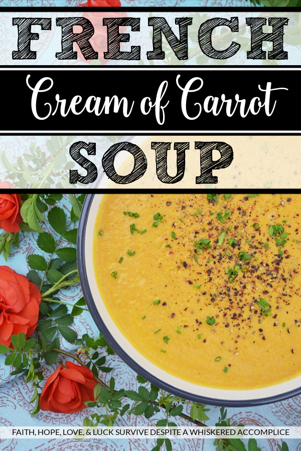 French Cream of Carrot Soup - This vibrant creamy soup recipe made using Herbes de Provence, carrots, milk, and cream is super flavorful without using a ton of ingredients. It's also a great way to turn carrots into a main dish without a lot of work involved.