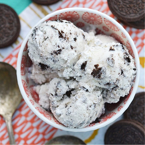 Garden Mint Cookies and Cream Ice Cream - 10 Must-Make Summer Ice Cream Recipes - There's no better time of year to enjoy a bowl of ice cream than during the hot summer months of June, July, and August. And when that ice cream's homemade, it's even more enjoyable. So, break out the ice cream machine and get ready to churn an unforgettably rich and creamy frozen dessert treat to help you survive the scorching summer heat.