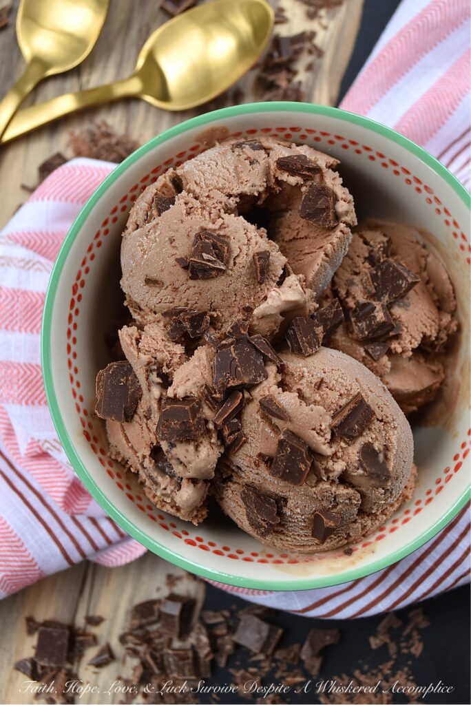 Triple Chocolate Ricotta Ice Cream - Not only is ice cream made with ricotta cheese super flavorful, but it also has a creamy texture that just can't be beaten. You're going to absolutely fall in love with this rich, thick, and extremely decadent triple chocolate summer ice cream. Fair warning, you're not going to want to quit eating it once you start.