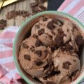 Triple Chocolate Ricotta Ice Cream - Not only is ice cream made with ricotta cheese super flavorful, but it also has a creamy texture that just can't be beaten. You're going to absolutely fall in love with this rich, thick, and extremely decadent triple chocolate summer ice cream. Fair warning, you're not going to want to quit eating it once you start.