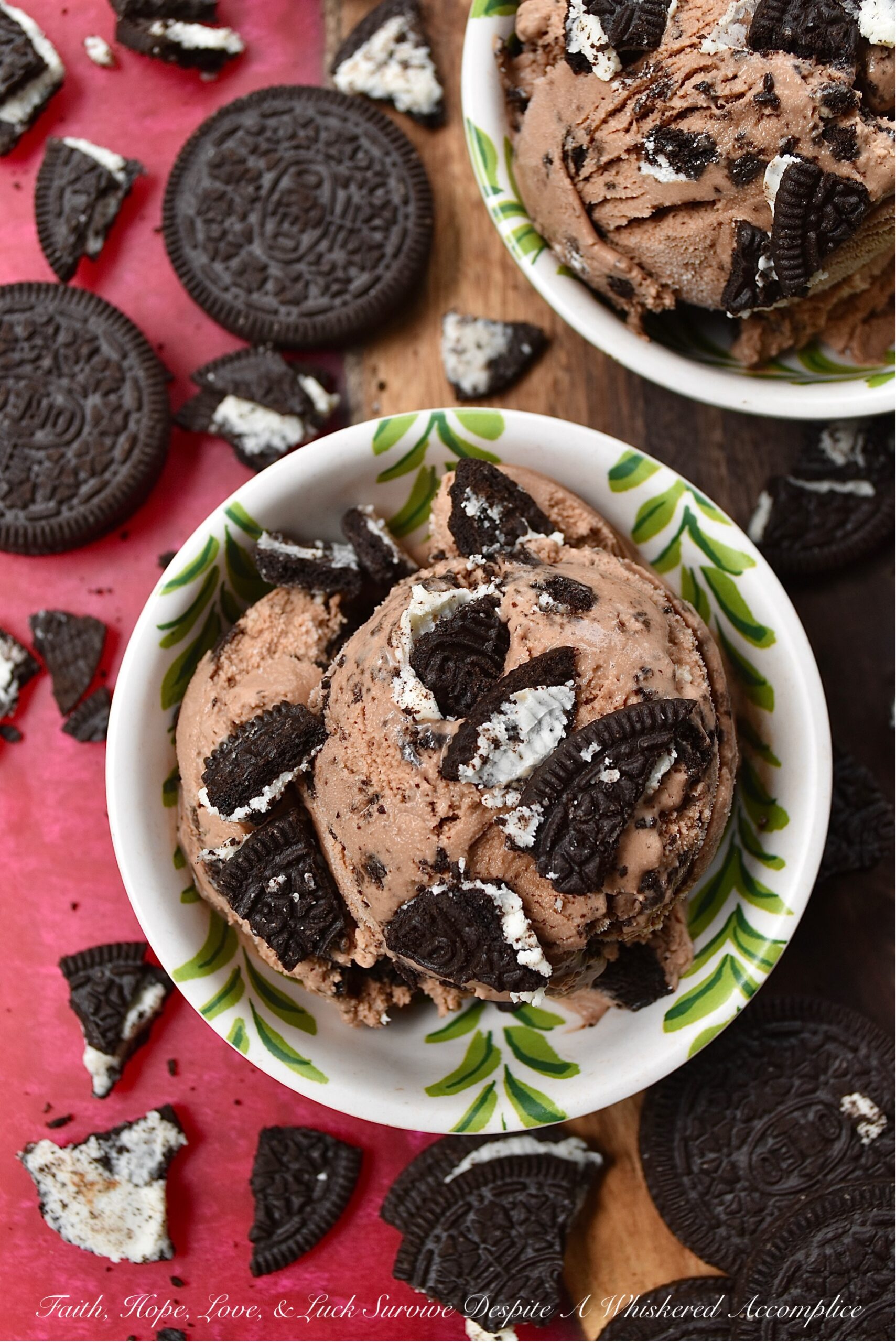Cookies & Cream Chocolate Ricotta Ice Cream