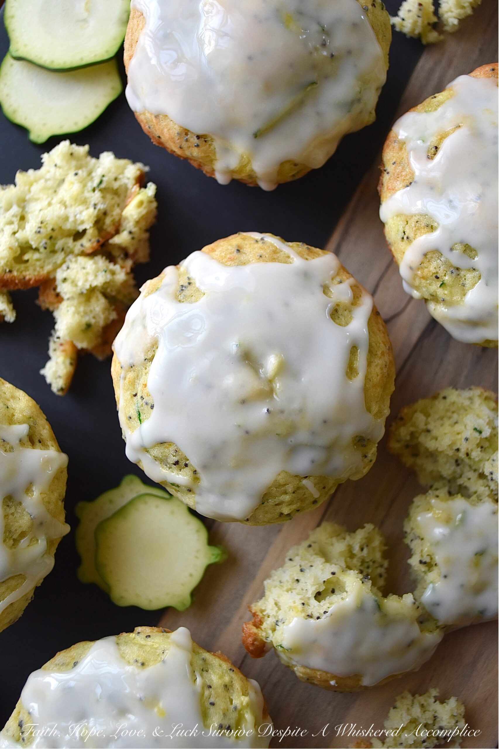 Lemon Poppy Seed Zucchini Bread Muffins