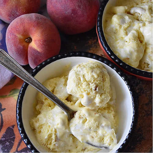 Marshmallow Creme Fresh Peach Pie Ice Cream - 10 Must-Make Summer Ice Cream Recipes - There's no better time of year to enjoy a bowl of ice cream than during the hot summer months of June, July, and August. And when that ice cream's homemade, it's even more enjoyable. So, break out the ice cream machine and get ready to churn an unforgettably rich and creamy frozen dessert treat to help you survive the scorching summer heat.
