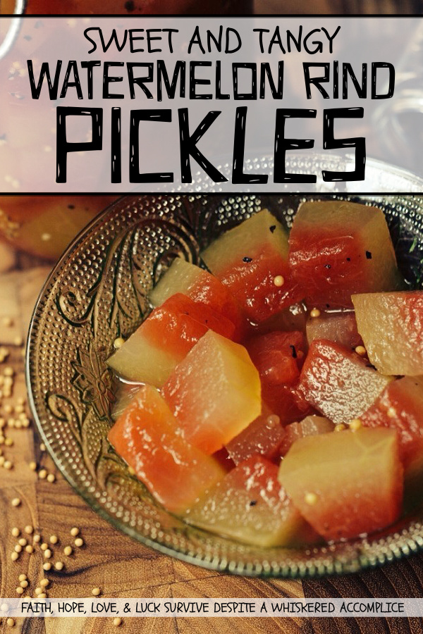Sweet and Tangy Watermelon Rind Pickles - If you're someone who hates to throw away anything that can still be put to good use, this recipe is for you. The next time you find yourself cutting up a watermelon, make sure to save the rind because the watermelon rind can be used to make these sweet and tangy pickles. They're an extremely flavorful addition to almost any summer meal.