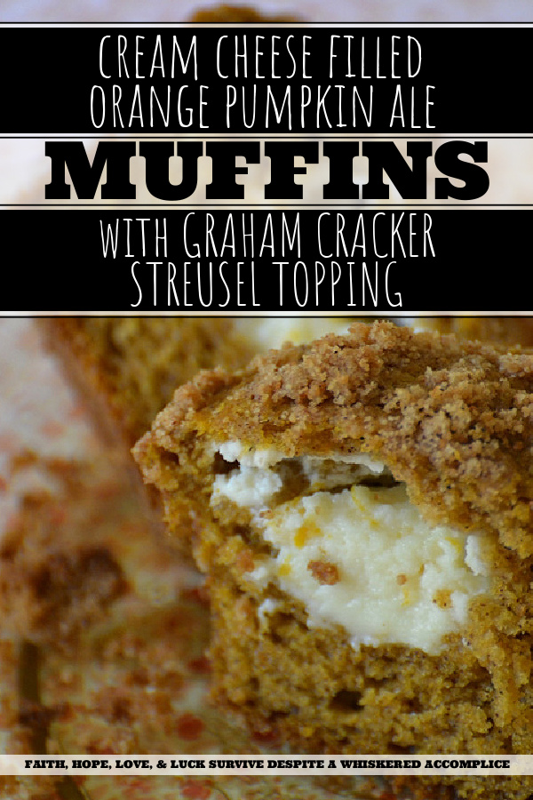 Cream Cheese Filled Orange Pumpkin Ale Muffins with Graham Cracker Streusel Topping - If you're looking for a sweet breakfast or dessert treat that practically screams fall, look no further than these cream cheese-filled orange pumpkin ale muffins with a graham cracker streusel topping. These muffins are moist and fluffy, and their zesty orange flavor pairs perfectly with the spiced pumpkin ale. The cream cheese filling is a delightful surprise, and the graham cracker streusel topping adds a crunchy texture and a hint of cinnamon. Not only do these muffins taste amazing, but the orange-pumpkin-graham cracker combination is the perfect way to welcome the fall season.
