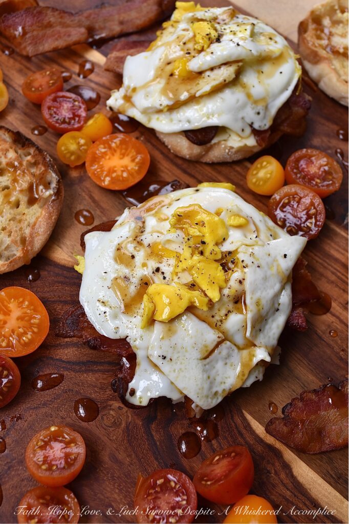 Whiskey Maple Butter Bacon, Egg, & Cheese - When it comes to a bacon, egg, and cheese sandwich, there's just something about the combination of salty bacon, gooey cheese, and a perfectly cooked egg that always hits the spot. However, when you drizzle the same breakfast sandwich with maple whiskey butter sauce, it instantly takes the whole sandwich to a whole new level. It's the perfect early morning combination of savory and sweet.
