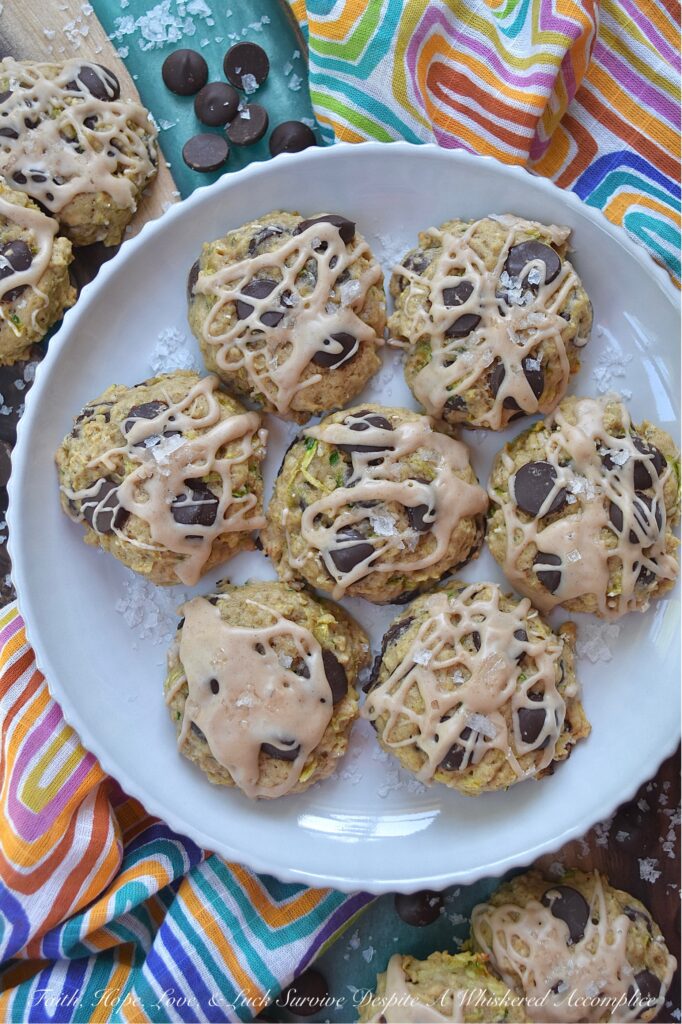 Glazed Zucchini Oatmeal Chocolate Chip Cookies - If you're looking for a tasty way to use up those summer zucchini, these oatmeal chocolate chip cookies are the perfect answer. They're incredibly moist and flavorful, and the addition of a cinnamon glaze gives them an extra boost of sweetness. Top it off with some flaky sea salt, and you've got yourself an irresistible treat. You'll be amazed at how quickly these oatmeal chocolate chip cookies disappear.