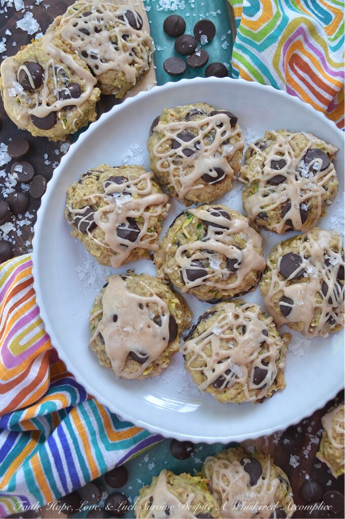 Glazed Zucchini Oatmeal Chocolate Chip Cookies - If you're looking for a tasty way to use up those summer zucchini, these oatmeal chocolate chip cookies are the perfect answer. They're incredibly moist and flavorful, and the addition of a cinnamon glaze gives them an extra boost of sweetness. Top it off with some flaky sea salt, and you've got yourself an irresistible treat. You'll be amazed at how quickly these oatmeal chocolate chip cookies disappear.