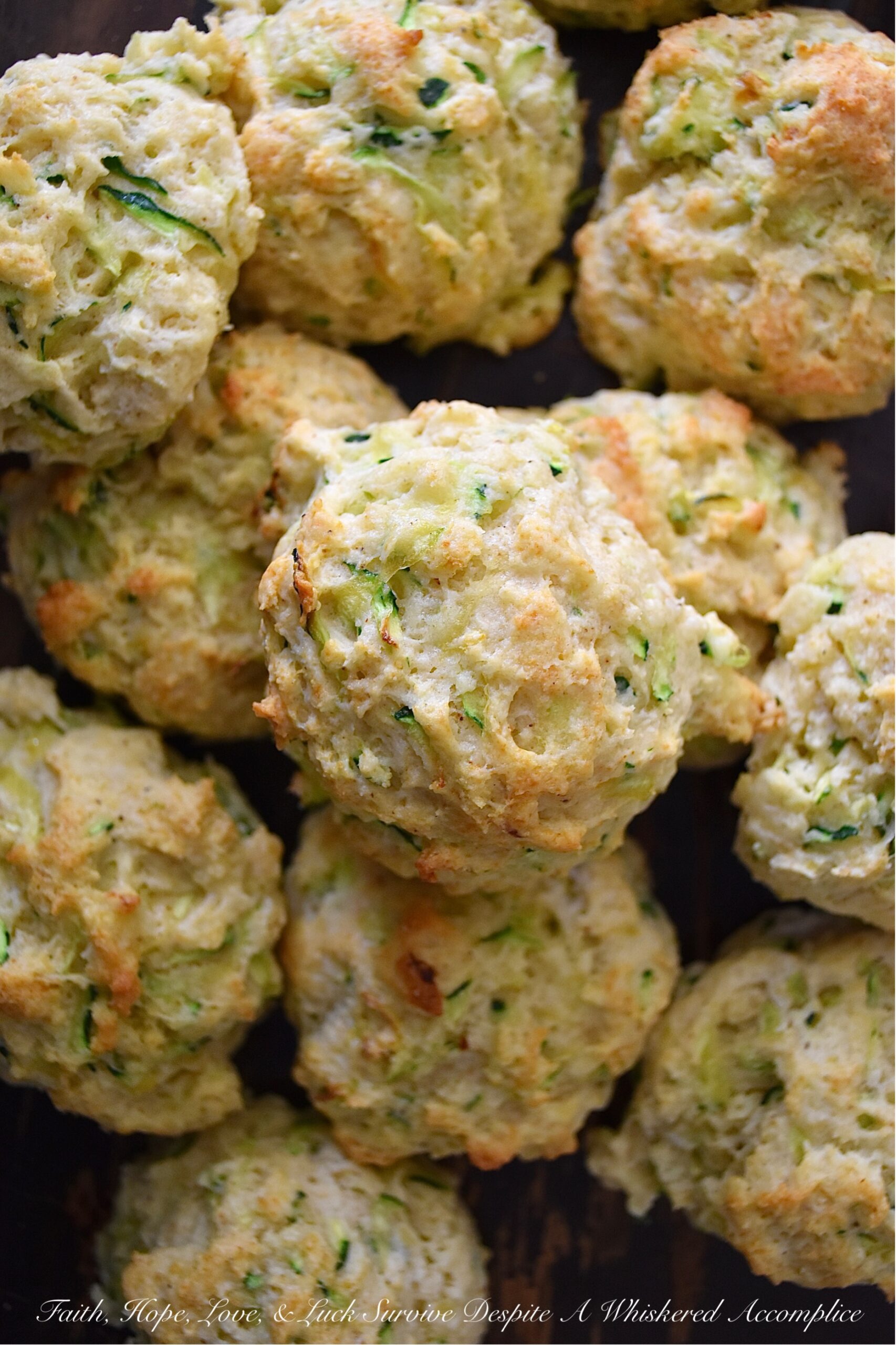 Savory Zucchini Drop Biscuits