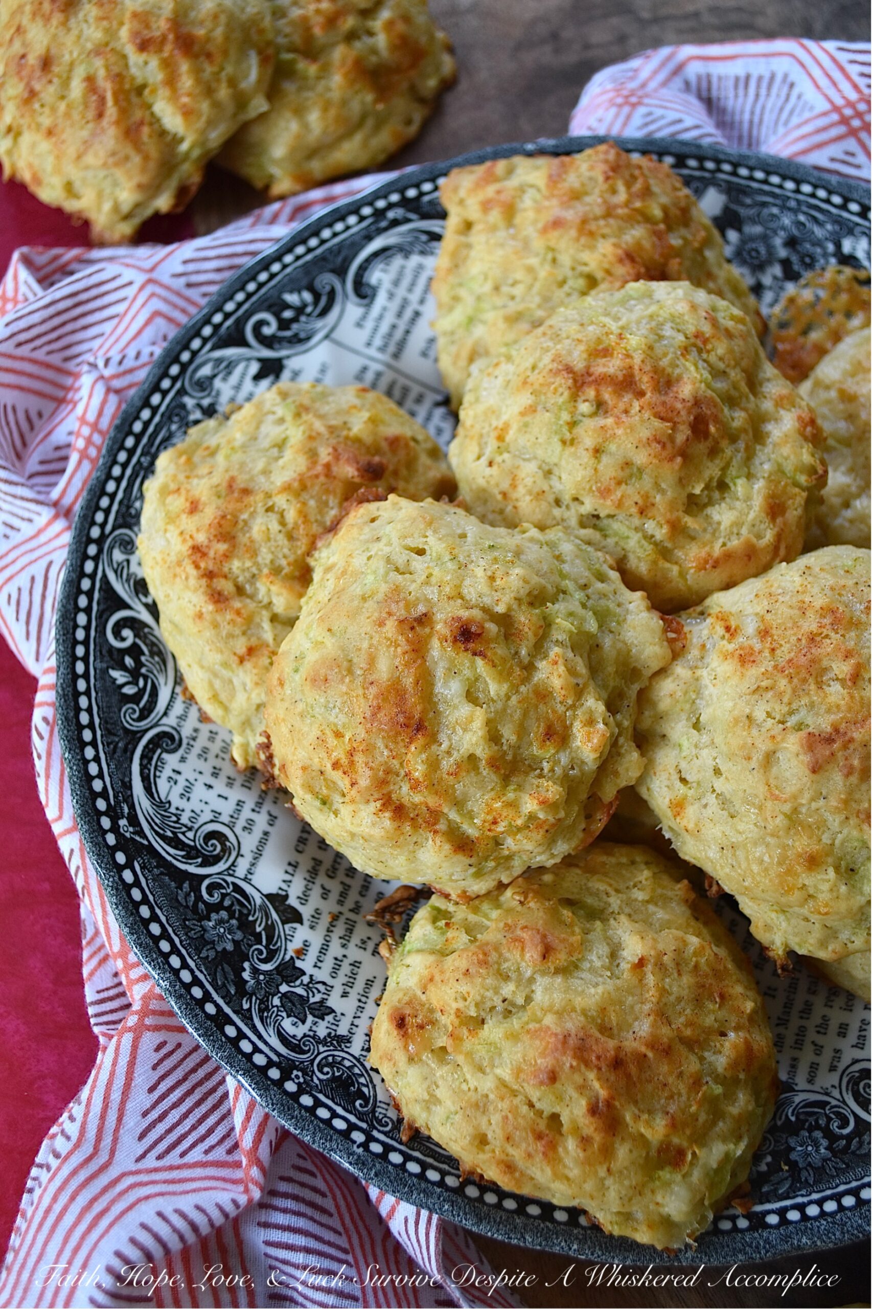 Green Tomato & Cheddar Drop Biscuits