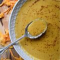 Crockpot Mexican Butternut Squash Soup - This butternut squash soup is a delicious and easy Mexican-inspired meal that can be made in either a crockpot or a slow cooker. Diced butternut squash is combined with chicken broth, green chile enchilada sauce, and homemade taco seasoning. After slowly cooking for 8 hours on low heat, heavy whipping cream is added, and then the soup is blended until smooth and creamy. If you love tacos, then you'll definitely love this amazing Mexican crockpot soup.