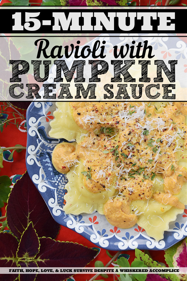 15-Minute Ravioli with Pumpkin Cream Sauce - Looking for a way to get dinner on the table in less than 15 minutes? Well then, this is the recipe for you. Store-bought fresh cheese ravioli is transformed into something truly magical with the addition of homemade pumpkin cream sauce. You'll be absolutely amazed at just how easy and quick this recipe is to make.