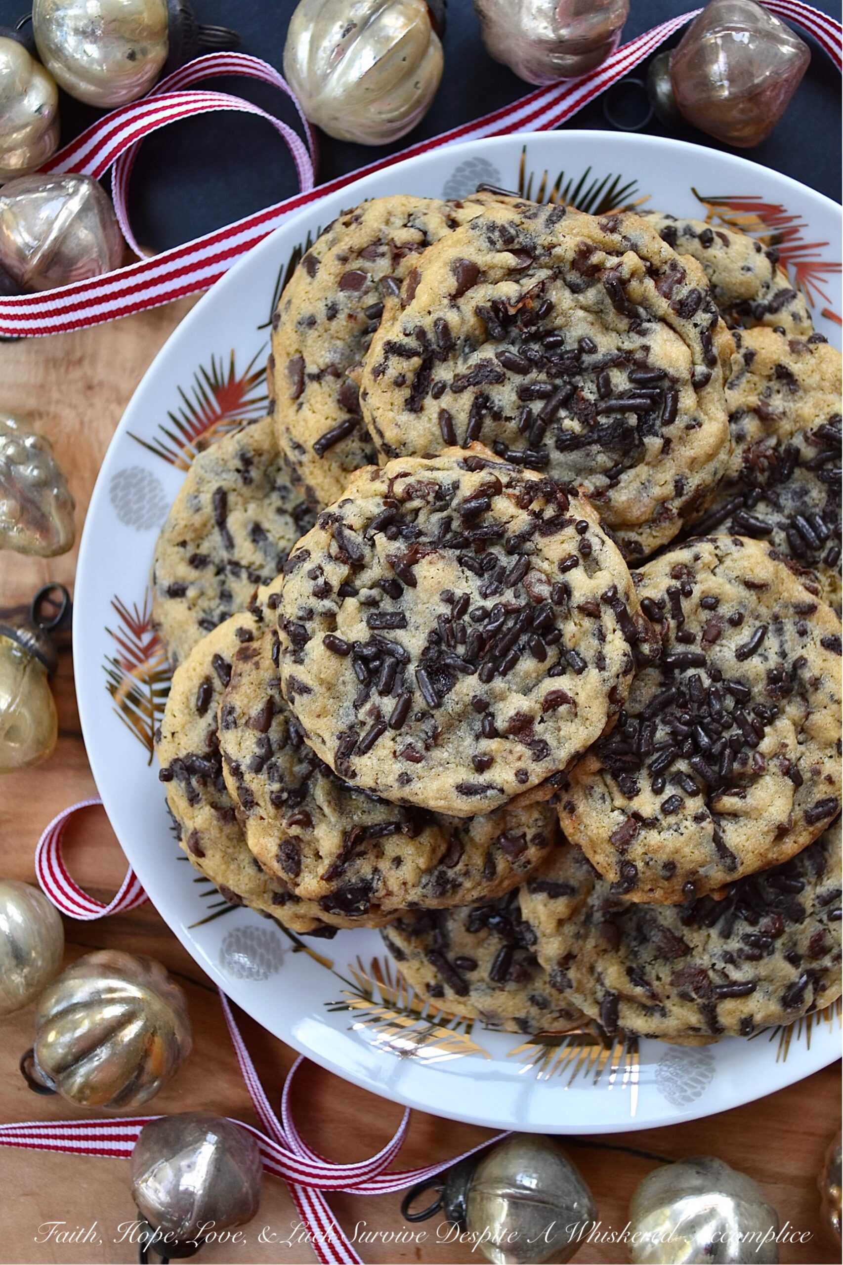 Ginger’s Cherry Chocolate Chip Sprinkle Cookies