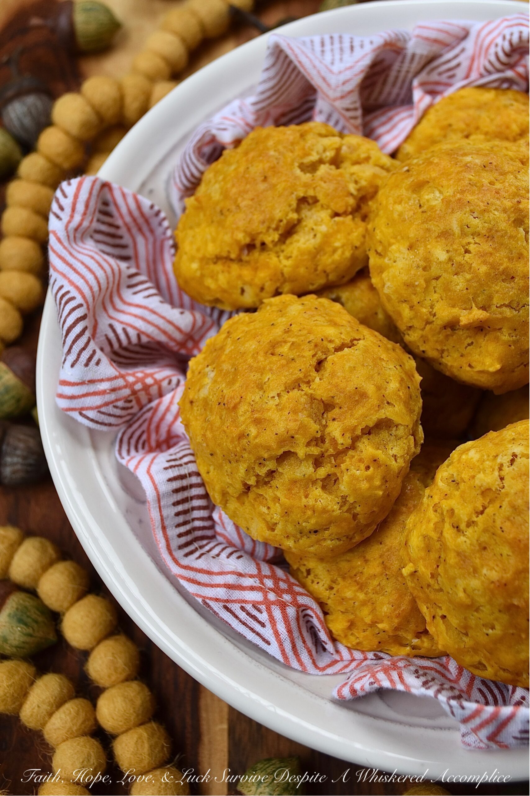Savory Canned Pumpkin Drop Biscuits