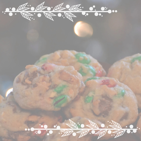Santa's Mini Peanut Butter Cup Cookies - These holiday cookies are the perfect combination of salty and sweet while being crunchy and soft at the same time. Whether you're looking for a tasty cookie to serve at your next holiday gathering or just a delicious snack to enjoy, these peanut butter and chocolate holiday cookies are sure to please. They're loaded with mini peanut butter cups, festive Christmas M&M's, and roughly chopped peanuts, making them an all-time favorite cookie. Enjoy these festive treats all season long and make sure to save some for Santa on Christmas Eve.
