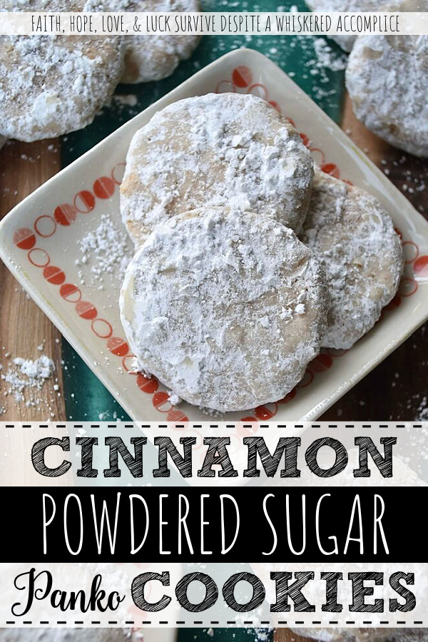 Cinnamon Powdered Sugar Panko Cookies - Panko bread crumbs are the secret ingredient to these cinnamon-flavored powdered sugar cookies. The panko's light and airy texture provides a delightful crunch that perfectly complements the sweetness of the powdered sugar and the subtle hint of ground cinnamon. These buttery cookies are incredibly easy to make and are guaranteed to be an instant crowd-pleaser.