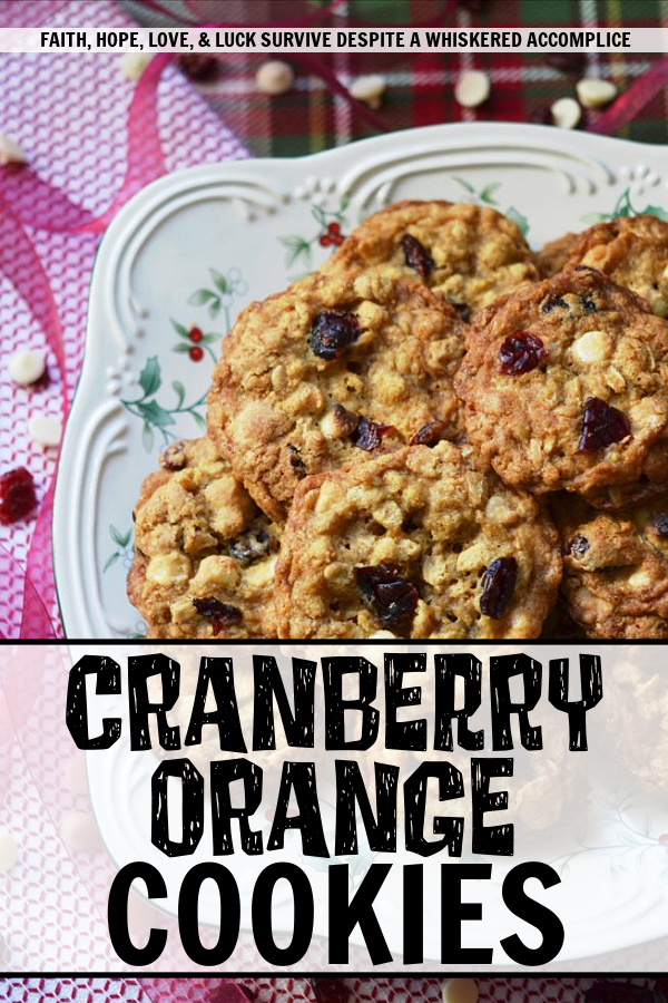 Cranberry Orange Cookies - Dried cranberries, white chocolate chips, and a generous amount of orange zest make these chewy and crunchy Christmas holiday cookies simply irresistible.