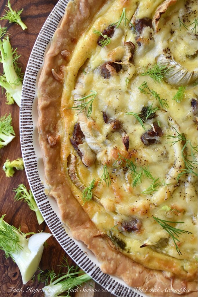 Maple Sausage, Sliced Fennel, & Gouda Quiche - If you’re looking for a delicious savory quiche to add to your menu, then this Maple Sausage, Sliced Fennel, and Gouda Quiche is a must-try. This dish is sure to please with its slightly sweet maple flavor, tender yet slightly crunchy sliced fennel, rich and creamy cheesy egg filling, and flaky buttery crust. Whether you opt for a homemade pie crust or a store-bought one, this quiche is sure to be a hit.
