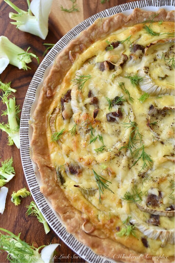 Maple Sausage, Sliced Fennel, & Gouda Quiche - If you’re looking for a delicious savory quiche to add to your menu, then this Maple Sausage, Sliced Fennel, and Gouda Quiche is a must-try. This dish is sure to please with its slightly sweet maple flavor, tender yet slightly crunchy sliced fennel, rich and creamy cheesy egg filling, and flaky buttery crust. Whether you opt for a homemade pie crust or a store-bought one, this quiche is sure to be a hit.