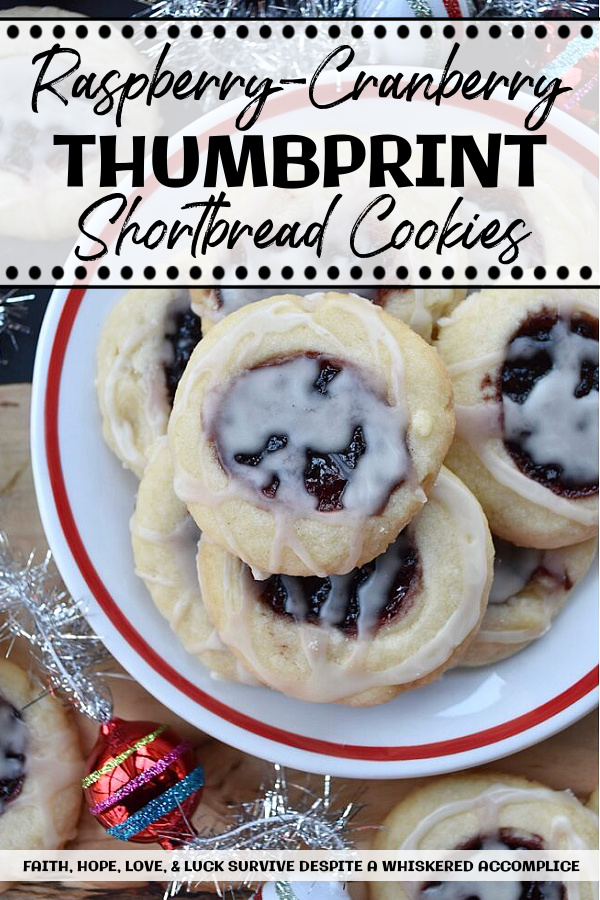 Raspberry-Cranberry Thumbprint Shortbread Cookies - These festive raspberry and cranberry thumbprint cookies, topped with a simple powdered sugar vanilla glaze, are a delicious treat that combines buttery, sweet, and fruity flavors to make them utterly irresistible. And, with the ability to use any brand or variety of mixed berry jam, jelly, or preserves, you can create an array of different flavors for your cookie tray or platter. Whether you bake these cookies for a special occasion or just because you're craving something sweet, they're sure to be a hit.